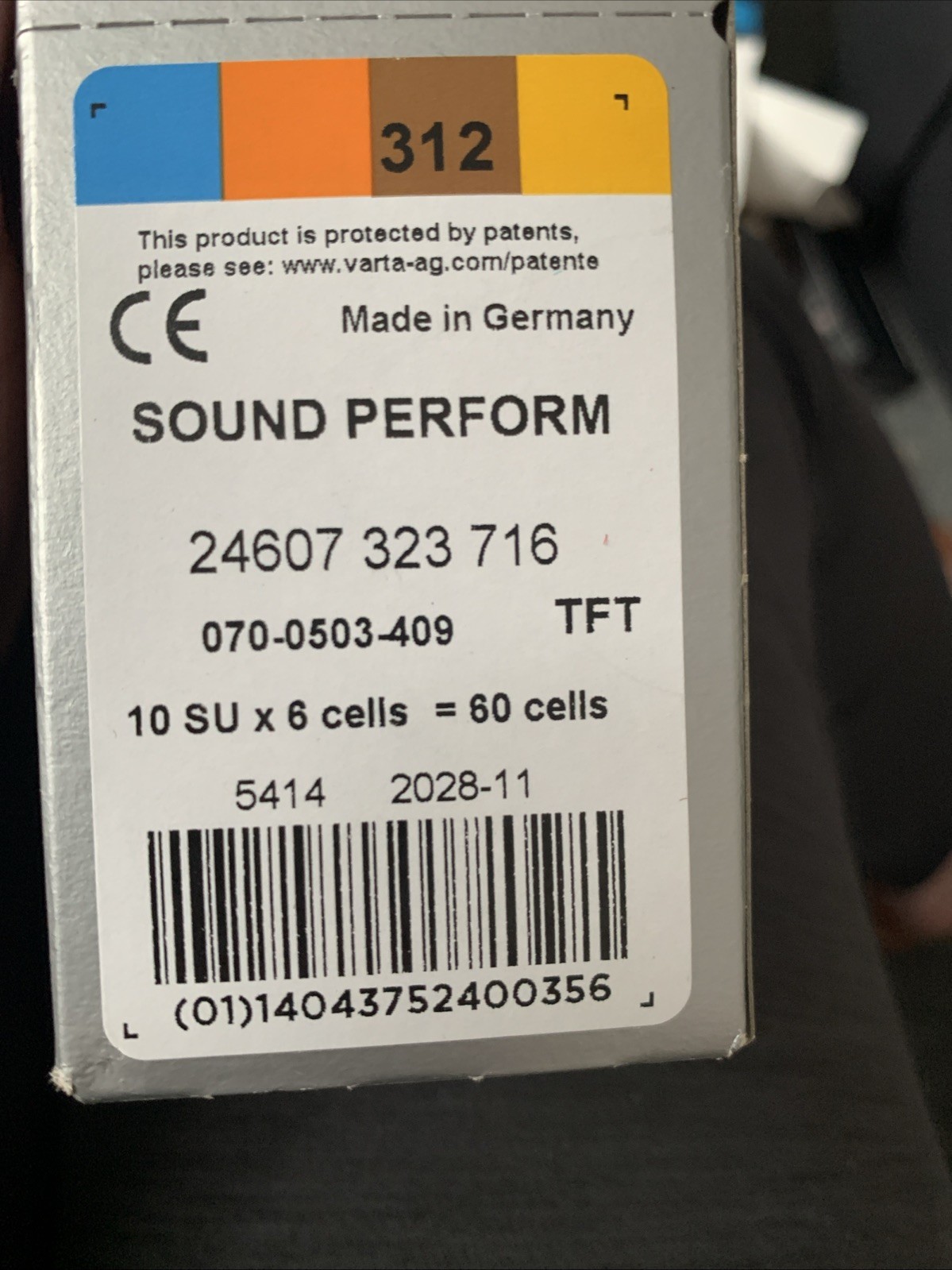 Powerone Size 312 Hearing Aid Batteries (60 cells) *USA SELL