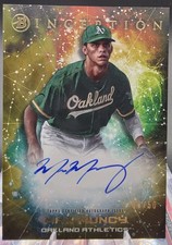 2022 Bowman Inception Max Muncy Primordial Prospect Auto /50 Oakland PPA-MMY