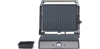 Petra PT5857SSCVDE Kontaktgrill Large Health Grill mit Schönheitsfehler