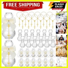 12 Sets Holy Water Bottles Baptism Favors for Guest Holy Water Container with...