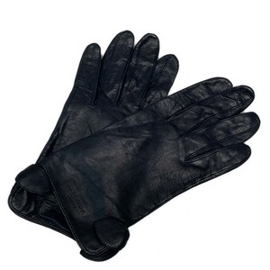 SONIARYKIEL - Dark Navy Leather Women's Gloves