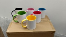 36x Two Tone Farbige Sublimationstasse PREMIUM 11oz 330ml Tasse Becher Keramik