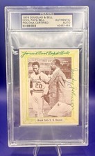 1975 Douglas & Bell - Cool Papa Bell & Judy Johnson Autograph PSA Authentic Auto
