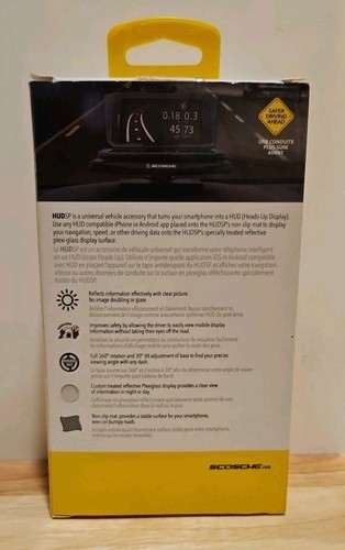 Scosche Car Smartphone Heads-Up Display HUDSPI Navigation & Other Apps BRAND NEW - Picture 3 of 4
