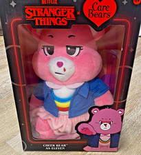 NEW - IN BOX Netflix Care Bears x Stranger Things Cheer Bear as Eleven 12" Plush