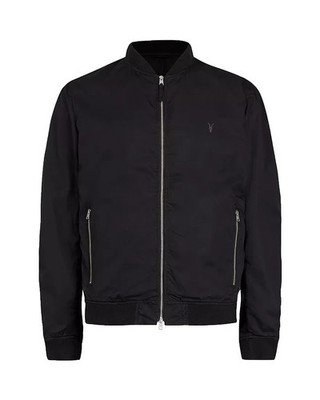 NEW, Allsaints Men's Bassett Bomber Jacket in Black Size S #T3588