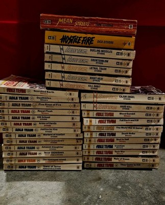 Lot of 31 ABLE TEAM Books The Executioner Pendleton Stivers Vintage Action Novel