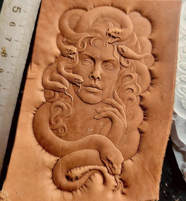 Medusa Design Leder Prägeform Handarbeit 2A12 Super Duralumin Werkzeuge