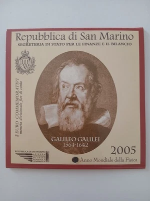 2€ commémorative Saint Marin 2005 Galilée - Photo 1/4