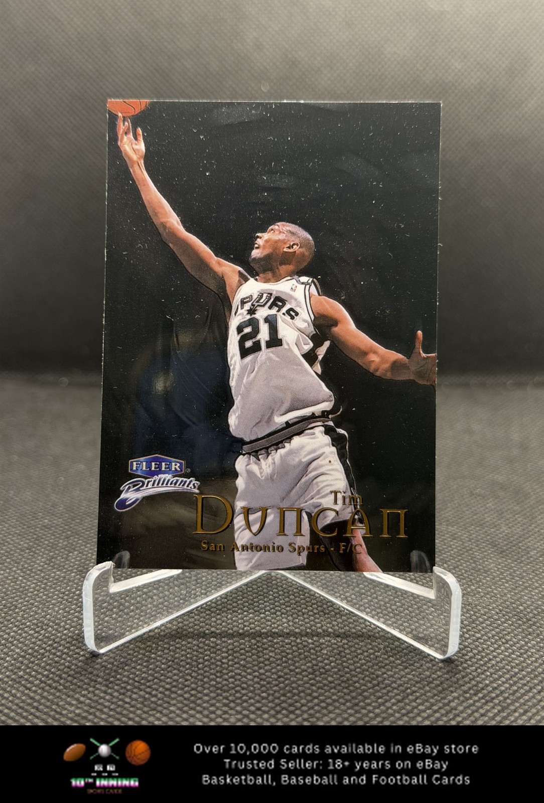 1998-99 Fleer Brilliants BASKETBALL #1 Tim Duncan