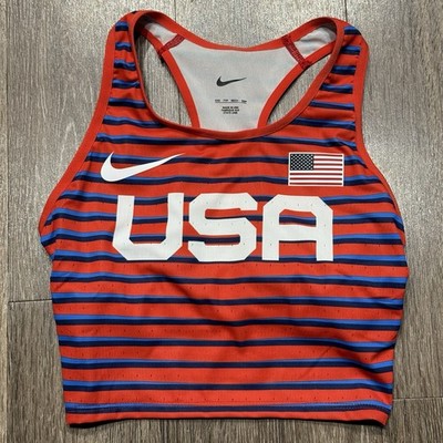 Nike Womens 2023 Olympics Pro Elite USA Running Top Size XXS DD7967-602