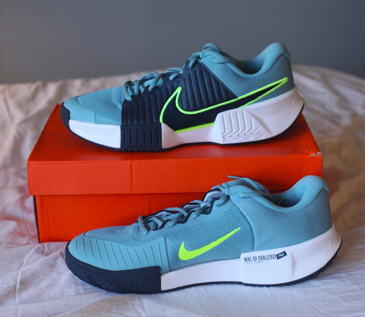 Nike Zoom GP Challenge Pro Clay Denim Turquoise Navy Volt for Sale