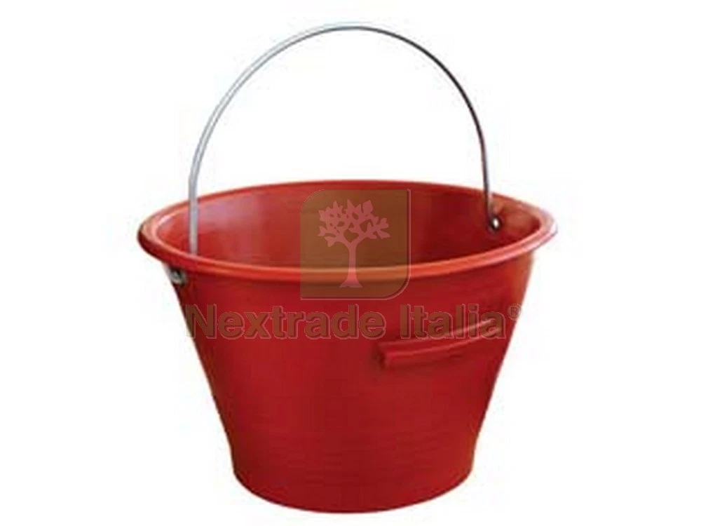 SECCHIO PER MURATORE IN PVC ROSSO Misura 36 cm