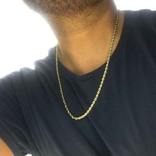 Rope Chain 14k Gold Plated 24\