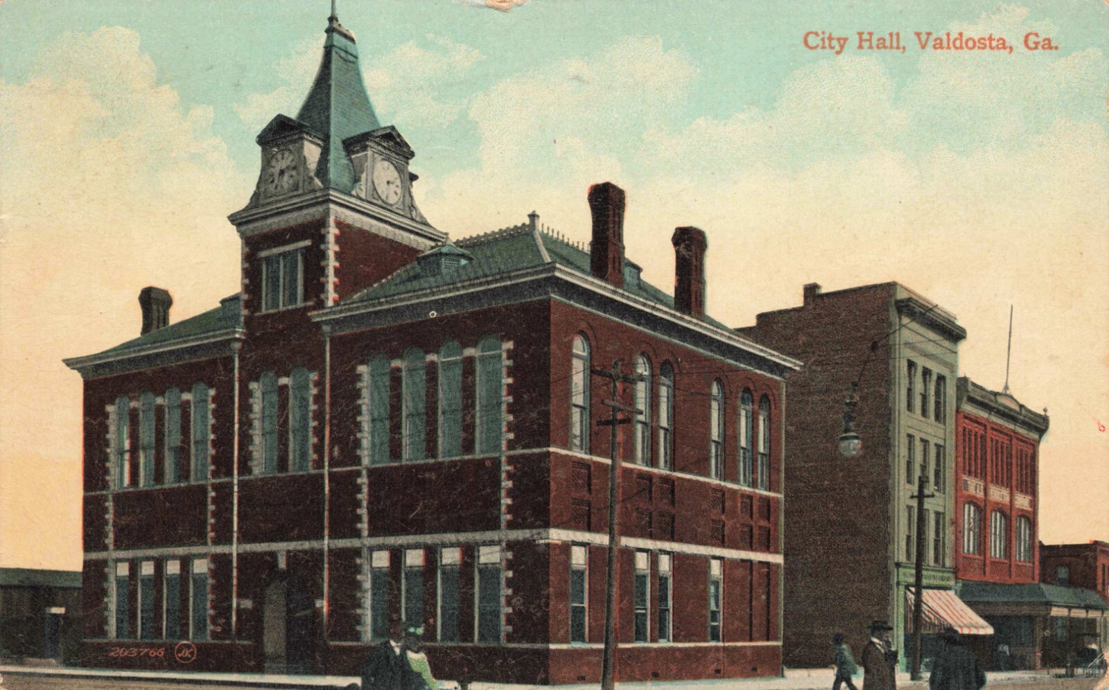 Valdosta Ga City Hall Circa 1910 GA18 eBay