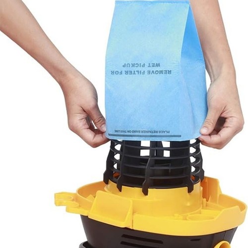 WORKSHOP Wet/Dry Vacs Vacuum Bags WS01025F Shop Vacuum Bag Filter (3 Shop Vac... - Picture 2 of 3