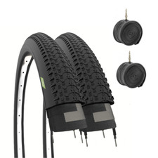 2 Copertoni 26 X 1.95 + 2 Camere d'aria Bici 26" MTB Mountain Bike pneumatici 