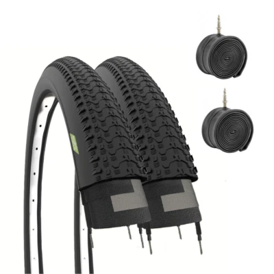 2 Copertoni 26 X 1.95 + 2 Camere d'aria Bici 26" MTB Mountain Bike pneumatici