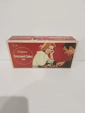 Vintage 1968 Scrabble Crossword Cubes Game Selchow & Righter