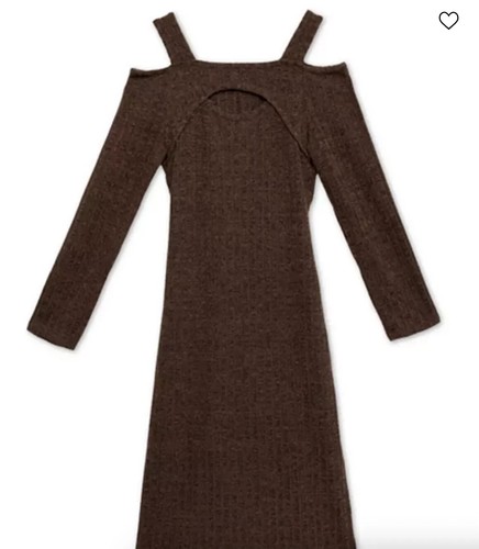 Cold Shoulder Knit Dress | Big Girls Size 16 NWT | Soft Stretchy Party Style