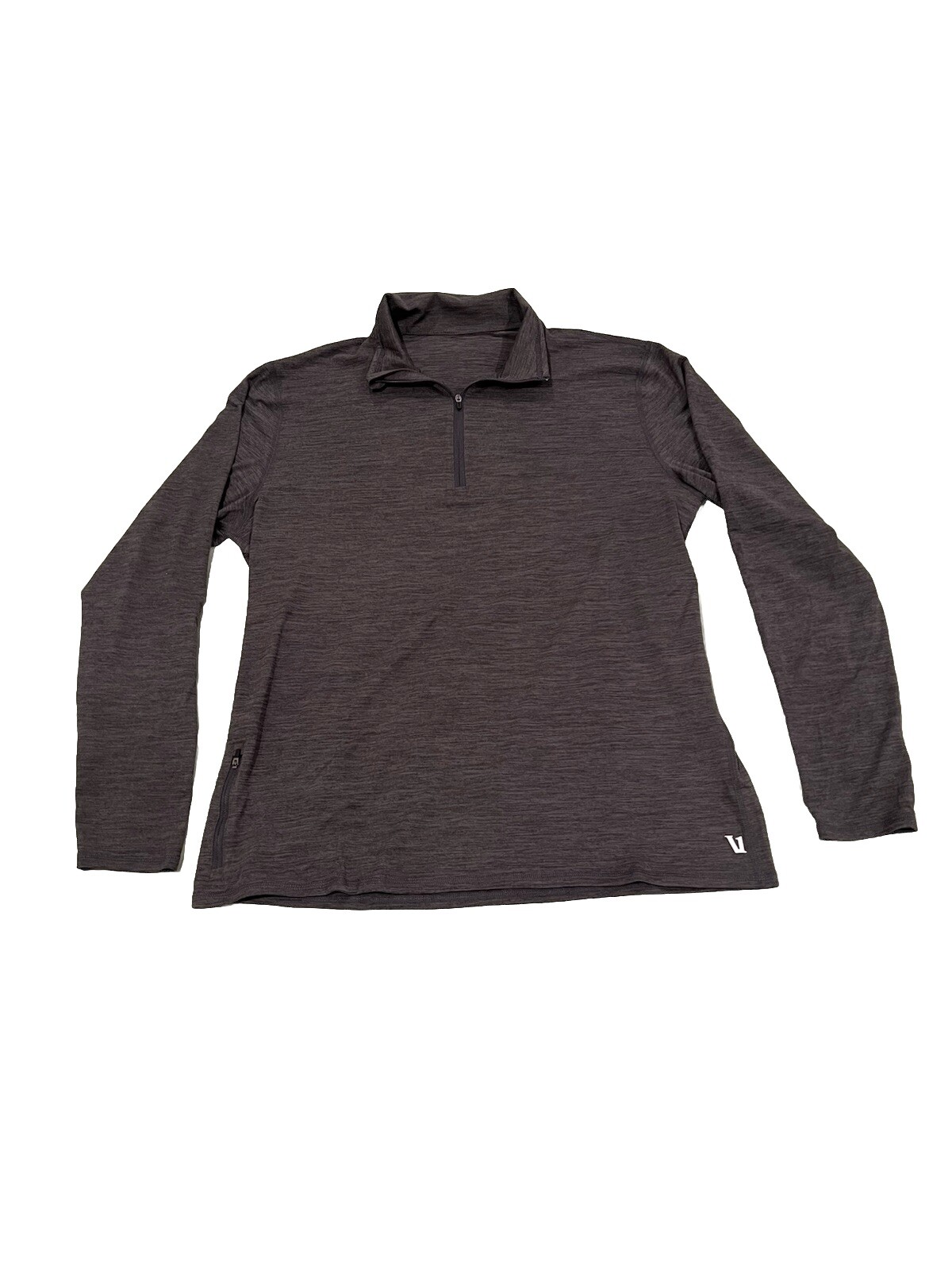 Vuori Men Ease Performance 2.0 Quarter Zip Pullover in Gray