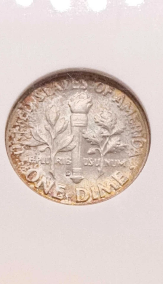 Uniquely Toned 1957 D Roosevelt Dime 10c - NGC MS 67 - UNC - Uncirculated - Image 3 of 4