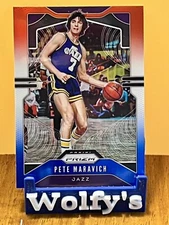 2019 Panini Prizm 17 Pete Maravich Red White Blue Jazz HOFer