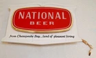 Vintage Beer Advertising Sign Store Display Plastic NATIONAL Light Works 1961