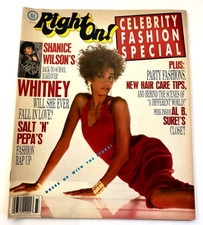 Right On Magazine! Whitney Houston Cover~Al B. Sure~Regina King~Celeb Fashion!!