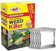 Doff Weedkiller Sachets Concentrated Systemic Total Weed Killer Garden Weed 80ml