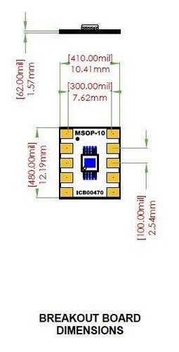 MSOP-10 Breakout Board (3.1 x 3.1 mm, 0.5 mm) - Picture 5 of 5