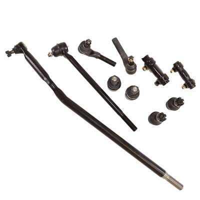 10Pc Kit Ford F250 HD 95-97 4WD Tie Rod End Ball Joint Center & Drag Link Sleeve