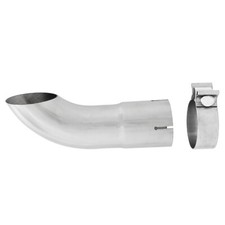2.75turn Down Pipe Exhaust Tip With Clamp Stainless Steel 10overall Length 2.75turn Down Pipe Exhaust Tip With Clamp Stainless Steel 10overall Length