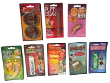 8 PRACTICAL JOKE SET Pranks Funny Squirt Gum Gross Candy Puff Cigar Dog Poop Kit