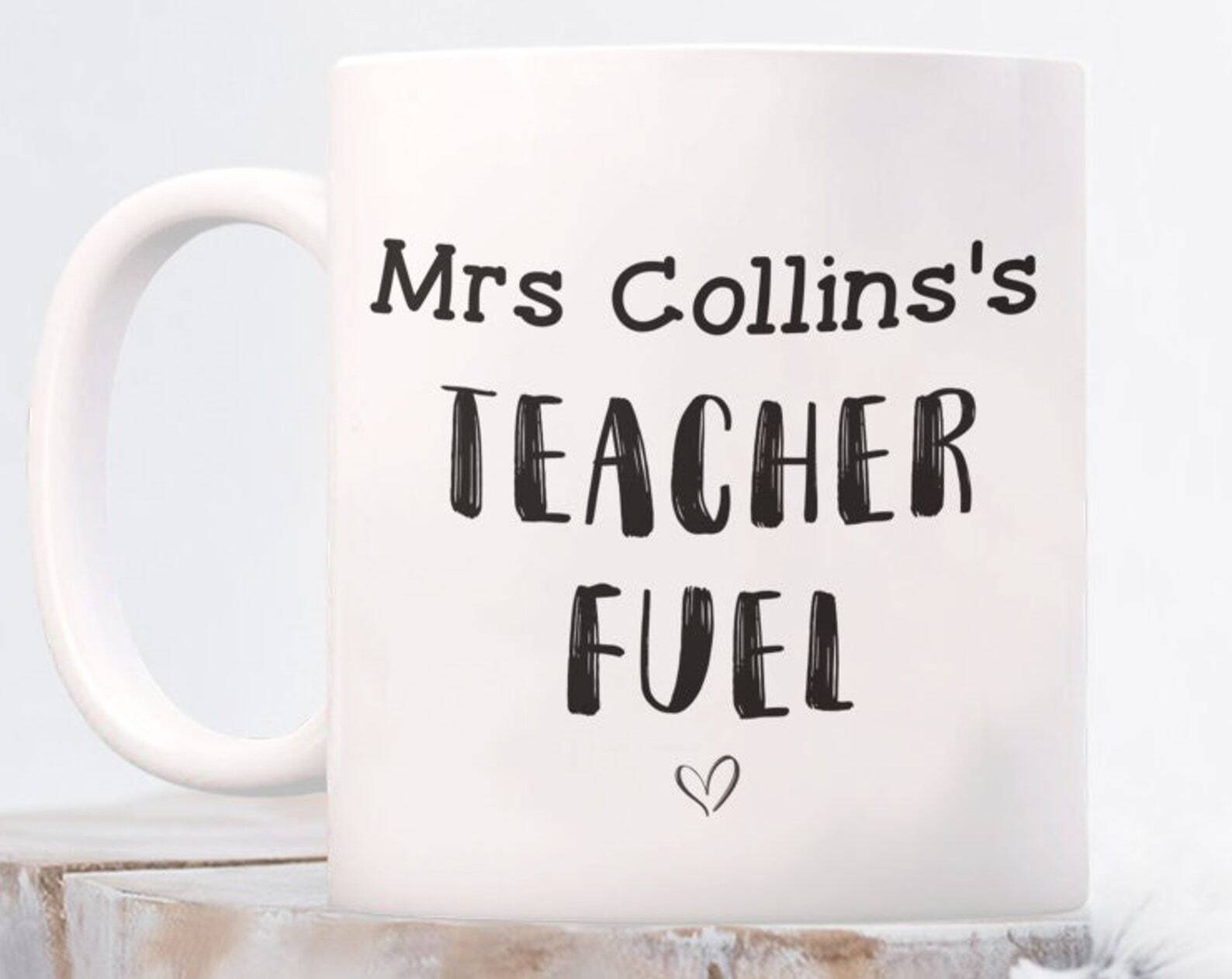 Personalized Teacher Fuel Mug Gift For Teachers Funny Teacher Gift Teacher Appre