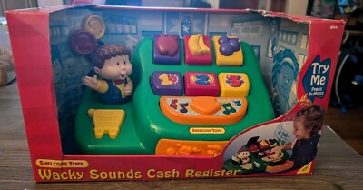 Wacky Sounds Cash Register Shelcore Toys Vintage New In Box Infant Toy 2003