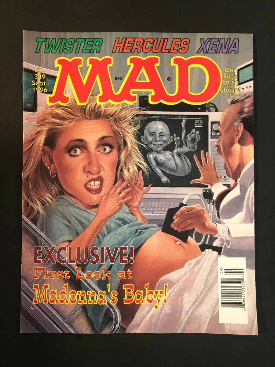 Mad Magazine September 1996 No 349 Madonna's Baby | eBay