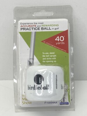 BirdieBall 25-60 Yard Practice Golf Ball, New in Package -Most Accurate Practice