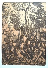 DURER Albrecht (after) - "The Lamentation over the Dead Christ". 1498-1499.