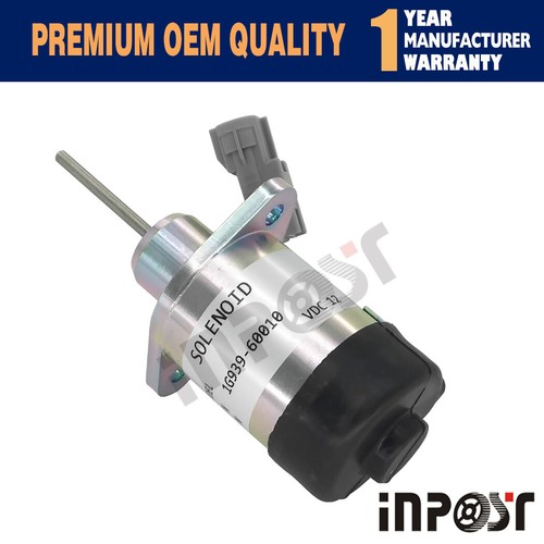 Fuel Shutoff solenoid For Kubota Actuator solenoid 1G939-60010 D1503 V2203 - Picture 3 of 3