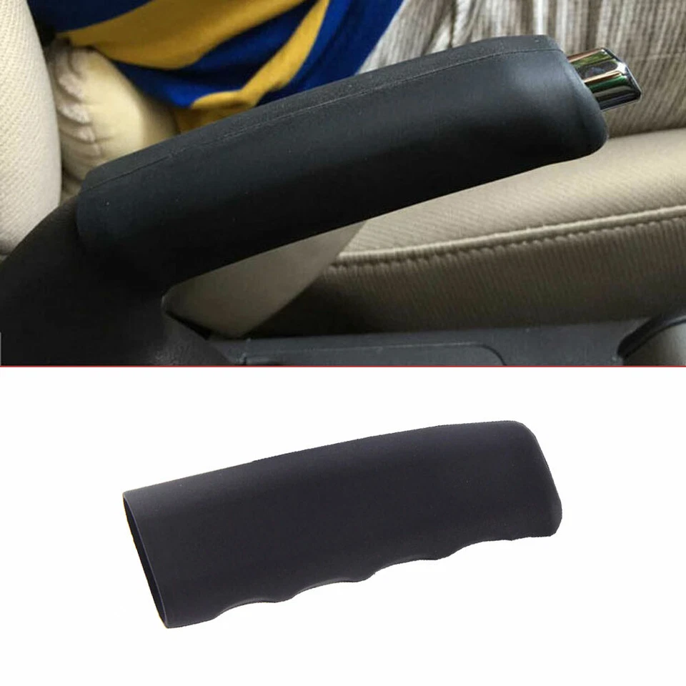 Universal Car Handbrake Cover Anti-slip Sleeve Gel Parking Hand Brake Silicone  — 第 4/4 张图片