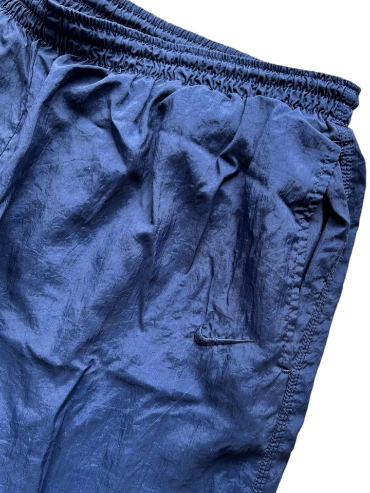 Vintage 90s Nike Fleece Lined Track Pants Size XL Navy Blue eBay