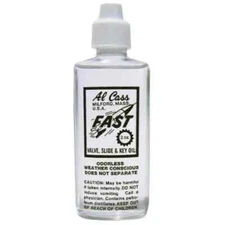 AL CASS VALVE, SLIDE & KEY OIL (1) BOTTLE (2 OZ) FOR YAMAHA OR BACH TRUMPETS