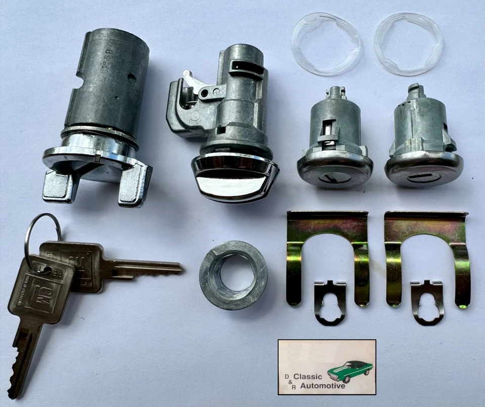 Chevrolet El Camino 1977 13 piezas juego de cerraduras guante puerta encendido 2 llaves GM Chevy 77 Foto 3 de 3