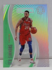 Ben Simmons 2019-20 Panini Illusions Emerald Astounding Acetate Holo Card #8