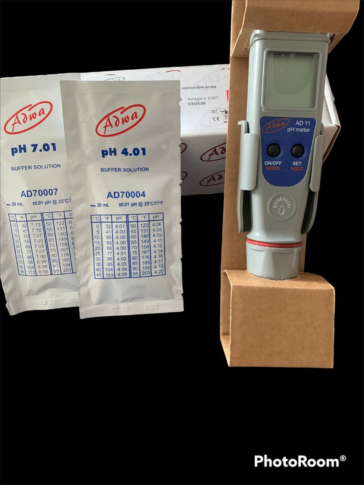 ADWA AD11 Waterproof Pocket pH and Temperature Meter eBay