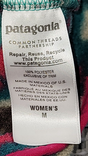 Patagonia Synchilla Snap-T Fleece Pullover Jacket Womans M Wild Desert Teal - Picture 10 of 15