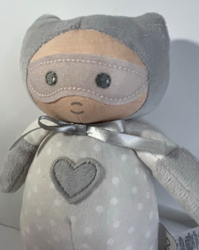 Kaloo Baby's First Superhero Grey and White Plush Stuffed Animal - Picture 3 of 6