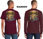 Biker Bikes And Brews Chop Shop Custom Built Chopper Motorcycle Mens T Shirt