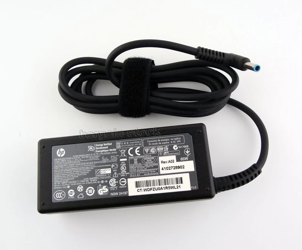 Genuine 19V 3.33A 65W AC Charger Adapter For HP ENVY 15 15t 15-j000 613149-001 - Image 2 of 4